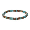 Bohemian Style Handmade Geometric Wooden Bead And Coconut Shell Bracelet For Men And Women