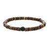 Bohemian Style Handmade Geometric Wooden Bead And Coconut Shell Bracelet For Men And Women