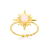 Bohemian Style Star Stainless Steel Ring Electroplated