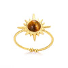 Bohemian Style Star Stainless Steel Ring Electroplated