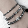 Bohemian Style Turquoise Heart Handmade Bracelet Set For Unisex