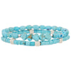 Bohemian Style Turquoise Heart Handmade Bracelet Set For Unisex