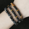 Bohemian Style Turquoise Heart Handmade Bracelet Set For Unisex