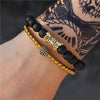 Bohemian Style Turquoise Heart Handmade Bracelet Set For Unisex