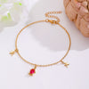 Bohemian Style Turtle And Starfish Pendant Anklet For Girls Copper Animal Zodiac Design