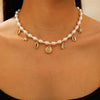 Bohemian Summer Beach Shell Imitation Pearl Starfish Conch Alloy Jewelry With Electroplating For Women