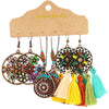 Bohemian Tassel Earrings Alloy Electroplating Retro Ethnic Ear Jewelry