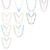 Bohemian Tassel Turquoise Earrings And Natural Freshwater Pearl Necklace Silver 925 Silver Geometric Electroplating Women's