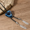 Bolo Tie Necklace Turquoise Plastic Resin Alloy Geometric Vintage Inlaid With Crystal