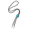 Bolo Tie Pendant Sweater Chain Artificial Leather And Alloy Retro Style Geometric And Plaid Pattern