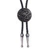 Bolo Tie Pendant Sweater Chain Artificial Leather And Alloy Retro Style Geometric And Plaid Pattern