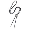 Bolo Tie Pendant Sweater Chain Artificial Leather And Alloy Retro Style Geometric And Plaid Pattern