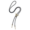 Bolo Tie Pendant Sweater Chain Artificial Leather And Alloy Retro Style Geometric And Plaid Pattern