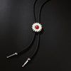 Bolo Tie Polo Tie Retro Style Alloy Wool Chain With Flower Pattern And Electroplating Process Inlaid With Artificial And Semiprecious Gemstones Unisex