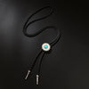 Bolo Tie Polo Tie Retro Style Alloy Wool Chain With Flower Pattern And Electroplating Process Inlaid With Artificial And Semiprecious Gemstones Unisex
