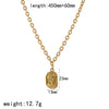 Boots Pendant Necklace Stainless Steel Geometric Electroplated For Women