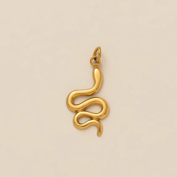 Boots Pendant Titanium Steel Heart Shape Vacuum Plated 18K Gold Color
