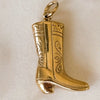 Boots Pendant Titanium Steel Heart Shape Vacuum Plated 18K Gold Color