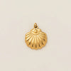 Boots Pendant Titanium Steel Heart Shape Vacuum Plated 18K Gold Color