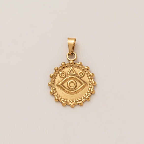 Boots Pendant Titanium Steel Heart Shape Vacuum Plated 18K Gold Color