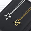 Bow And Arrow Necklace Gothic Cupid Arrow Pendant Jewelry Copper Electroplating