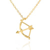Bow And Arrow Necklace Gothic Cupid Arrow Pendant Jewelry Copper Electroplating