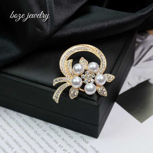 Bow Brooch Alloy Electroplated Fashion Ol Style Accessories For Women And Unisex
