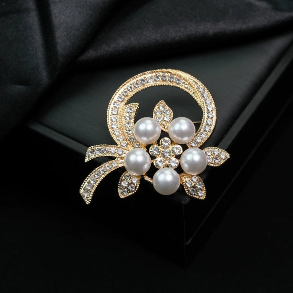 Bow Brooch Alloy Electroplated Fashion Ol Style Accessories For Women And Unisex