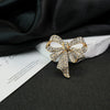 Bow Brooch Zinc Alloy Elegant Electroplating Bow Tie Style For Women And Unisex