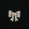 Bow Brooch Zinc Alloy Fashion Electroplated Unisex Accessory