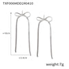 Bow Earring Jewelry Set For Women Metal Titanium Steel Electroplated Design