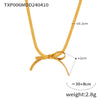 Bow Earring Jewelry Set For Women Metal Titanium Steel Electroplated Design