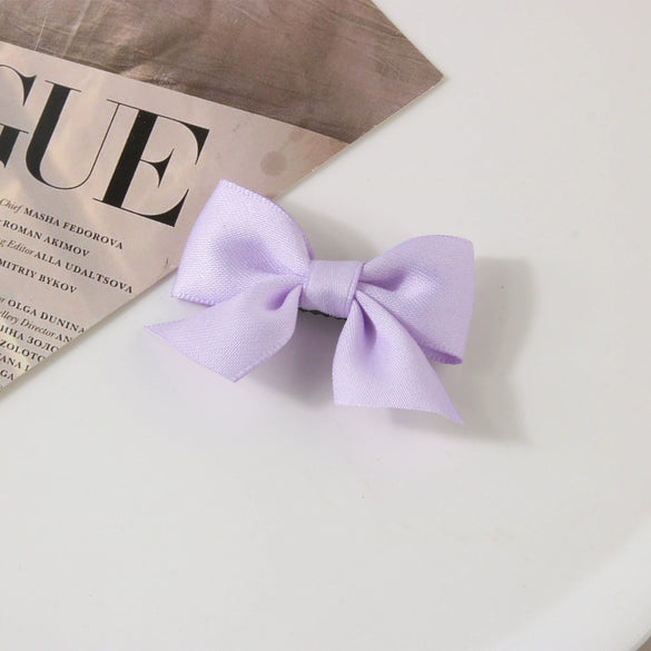 Bow Hairpin Duckbill Clip Hair Accessories Cloth Handmade Cute Women's Hairpin Side Clip