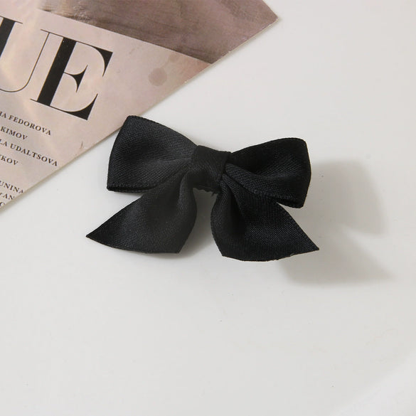 Bow Hairpin Duckbill Clip Hair Accessories Cloth Handmade Cute Women's Hairpin Side Clip
