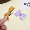 Bow Hairpin Duckbill Clip Hair Accessories Cloth Handmade Cute Women's Hairpin Side Clip