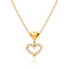 Bow Pendant Necklace Stainless Steel Electroplated Women's Accessory