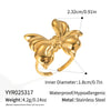 Bow Shaped Stainless Steel Earrings And Rings With Electroplating Niche Light Luxury High End Princess Style Non Fading Jewelry For Women