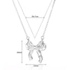 Bow Tie Stainless Steel Electroplated O Chain Clavicle Necklace Unisex Ins Style