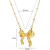 Bow Tie Stainless Steel Electroplated O Chain Clavicle Necklace Unisex Ins Style