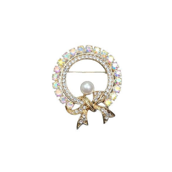 Bowknot Brooch Alloy Electroplated Bow Shape Women's Clothing Accessories
