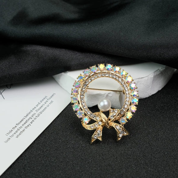 Bowknot Brooch Alloy Electroplated Bow Shape Women's Clothing Accessories