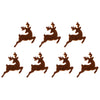 Boxwood Illuminated Wall Hanging Decoration With Reindeer Sleigh Silhouette Printed Festive Lightup Holiday Pendant