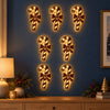 Boxwood Starshaped Christmas Tree Wall Decoration With Warm Light Outline Remotecontrolled Indoor Holiday Display