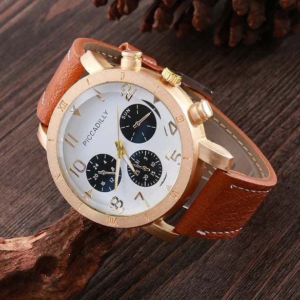 Boyfriend Classic Style British Style Square Needle Quartz Men'S Watches