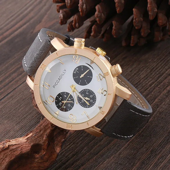 Boyfriend Classic Style British Style Square Needle Quartz Men'S Watches