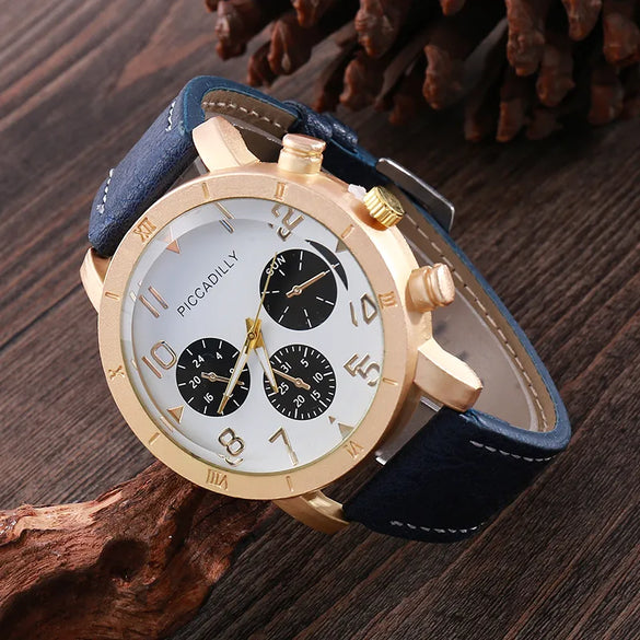 Boyfriend Classic Style British Style Square Needle Quartz Men'S Watches
