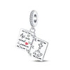 Bracelet Accessories Copper Plated 925 Silver Peace Hope Angel Olive Charm Beads Cross Dripping Oil