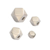 Bracelet Accessories Stainless Steel Geometric Diamond Beads Polygonal Scattered Beads Diy Handmade Jewelry Accessories Electroplated