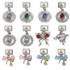 Bracelet Accessories Stainless Steel Removable Hanging Bow Flower Love Dripping Oil Style Unisex