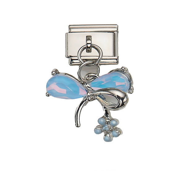 Bracelet Accessories Stainless Steel Removable Hanging Bow Flower Love Dripping Oil Style Unisex